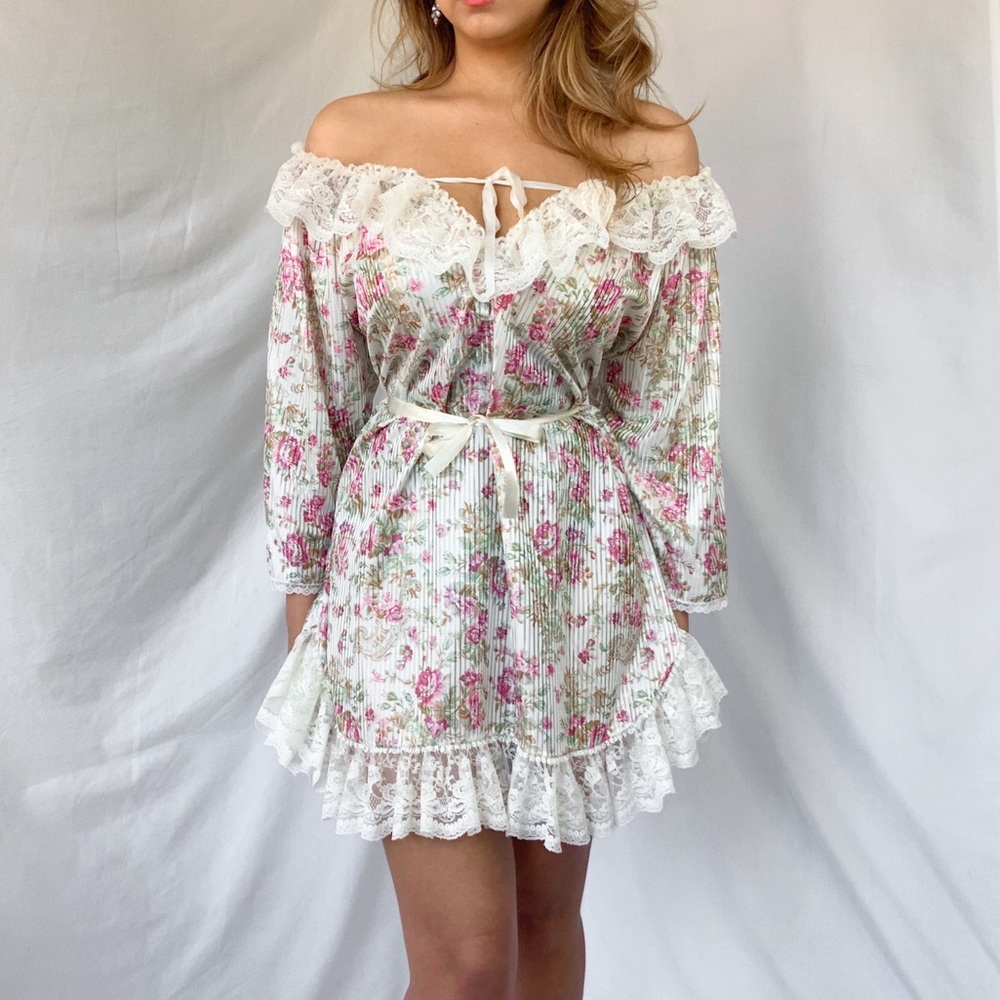 Vintage handmade lace nightgown
